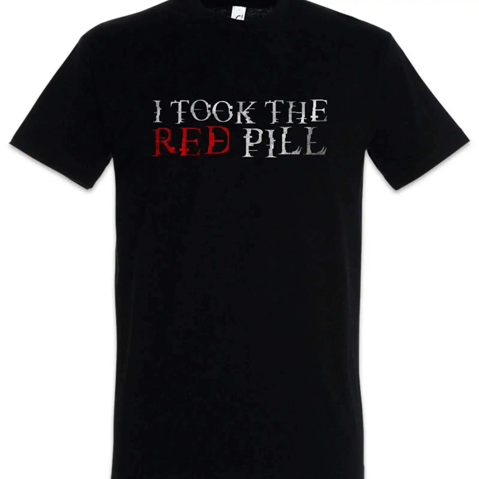 T-shirt « I Took The Red Pill » Fun Matrix Blue Truth Reality Morpheus Real World, style vintage, effet délavé, vêtements de créateur, élégant et légèrement original