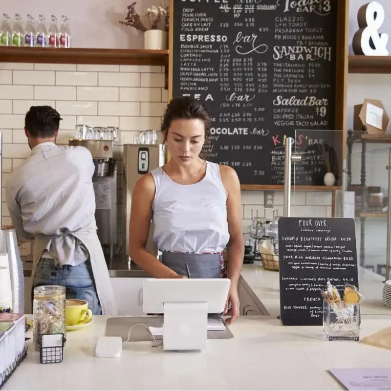 علامة كلمات السبورة مقاس 8 × 12 بوصة مع مجموعة حامل خشبي على الوجهين لوحة قائمة رسائل قابلة للمسح للرسائل الإبداعية JOMD