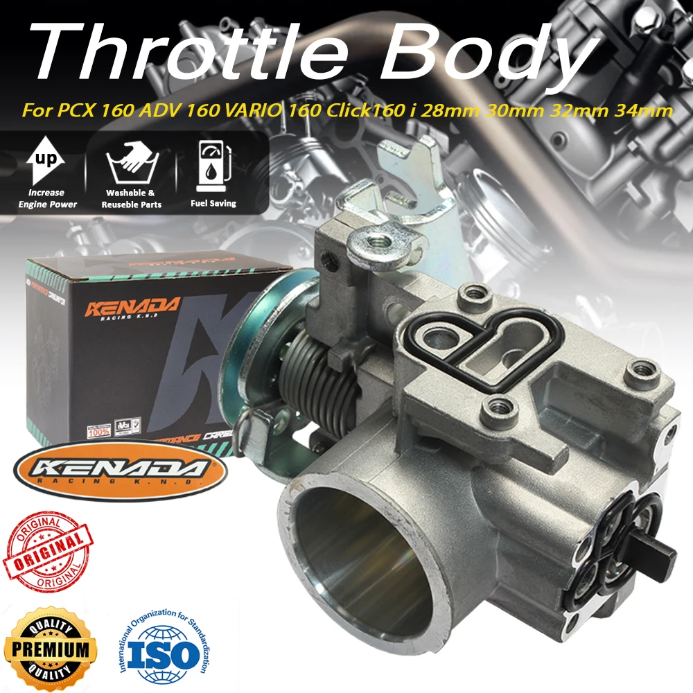 

For KENADA Racing Throttle Body ASSY 28 30 32 34mm PCX/ADV/VARIO 160 Click160 i