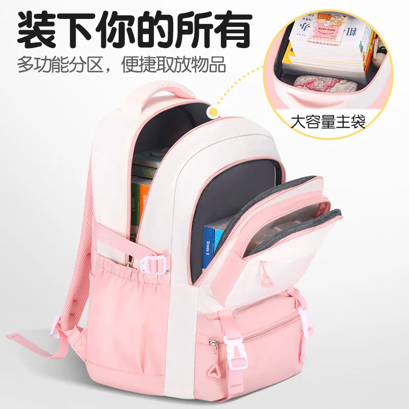Minimalist style Girls Backpack for Elementary Kids School Bookbag Set Kawaii Children Backpacks for Girls Primary School Bag