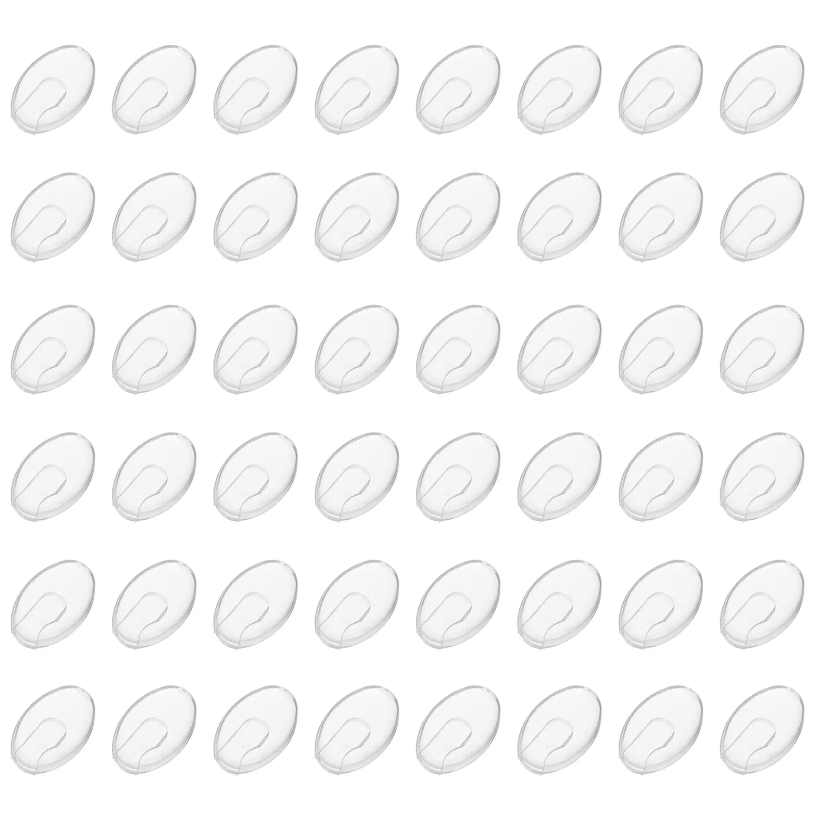 

50Pairs Clear Eyeglass Nose Pads Push-in Style Soft Anti-Slip Nose Bridge Pads Replacement for Rimless Glasses Comfort Use