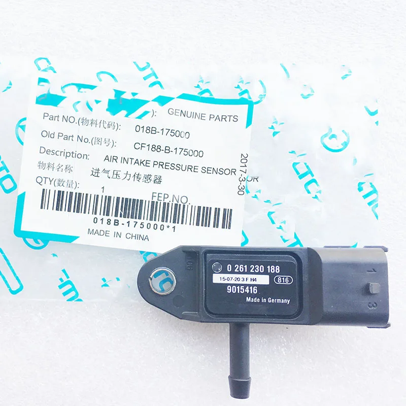 Original Air Intake Pressure Sensor for Cfmoto Cforce X5 X6 ATV500 UTV Quad CF500 600 625 Goes 500 018B-175000
