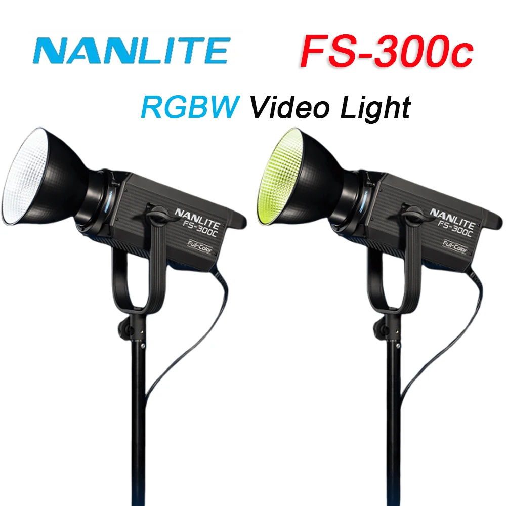 

Nanguang Nanlite FS-300C RGBW Led Photography Video Light 300W 2700K-6500K Outdoor Monolight Cob Lighting Flash Strobe Lamp