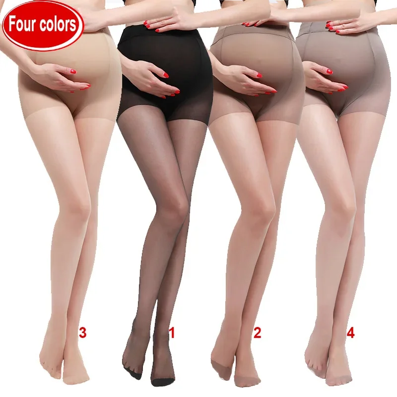 Calze sottili da donna estive collant premaman in gravidanza pantaloni da gamba per gravidanza calze elastiche alte