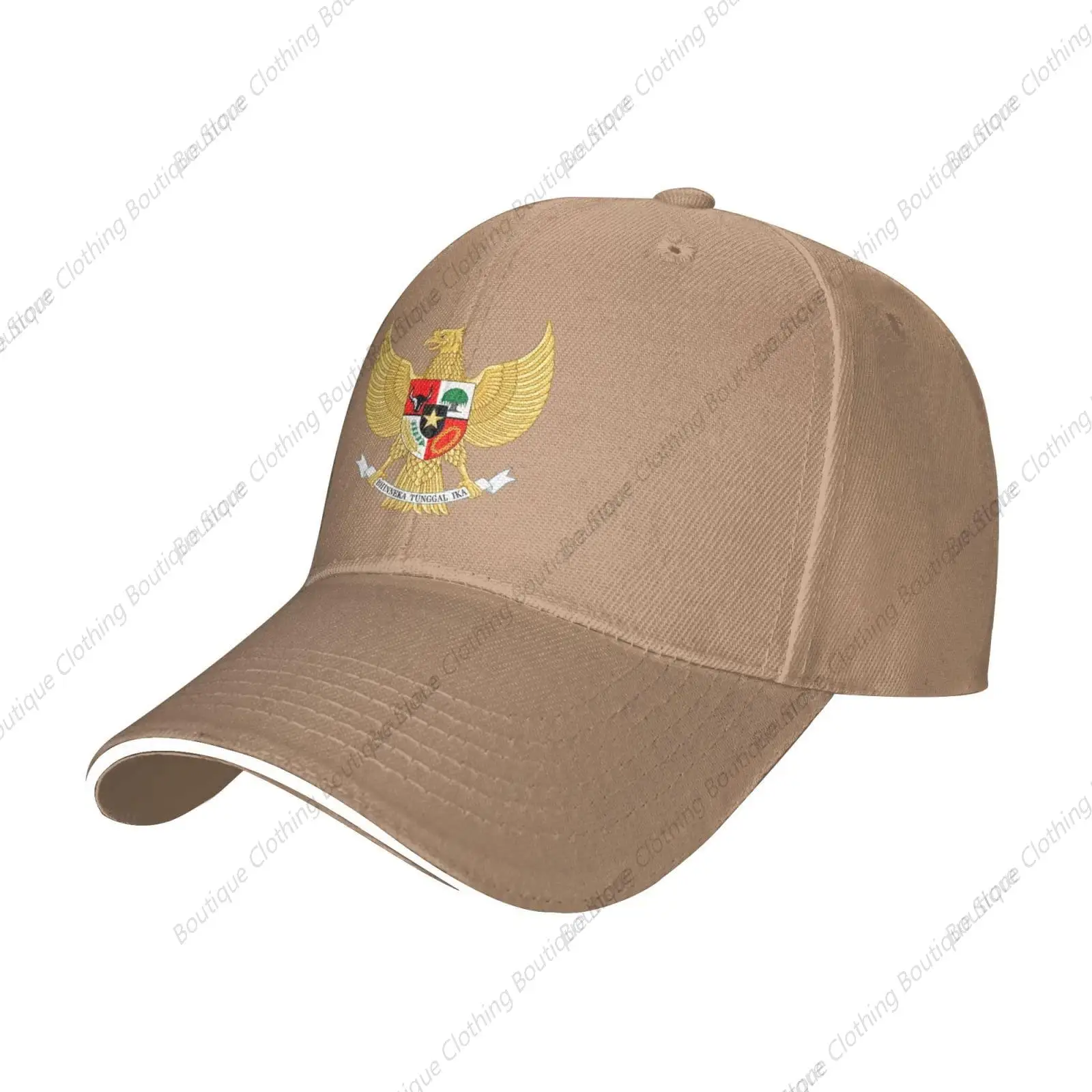 National Emblem of Indonesia  Baseball Cap Women Men Hat Adjustable Outdoor Baseball Caps Sun Hat Natural