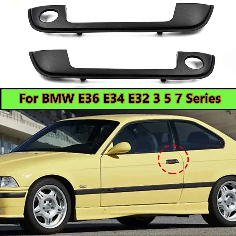 

2/4Pcs Car Door Handle Exterior Kit for BMW E36 E34 E32 3 5 7 Series Exterior Kit Shell with Seal 51218122441 51218122442