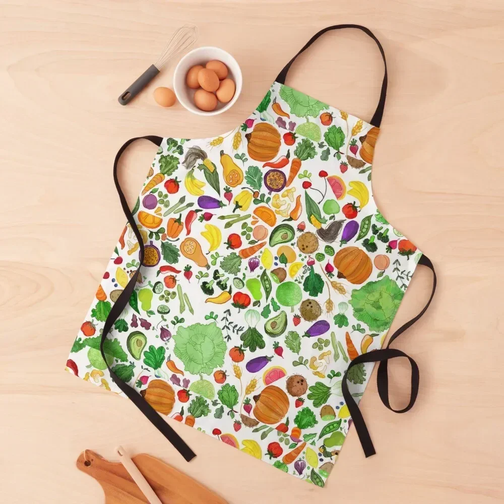 Fruit and Veggies Apron chef for man For Cooking Restaurant Apron