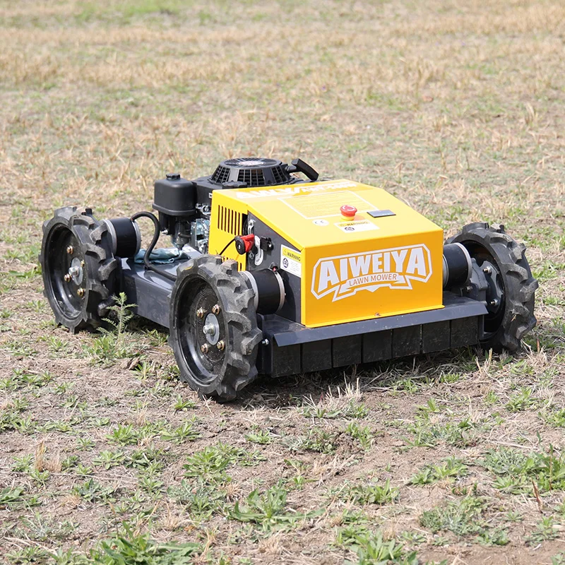 

Customized Remote Control Lawn Mower All Terrain Crawler Type for Garden Orchard Farm Slope Grass Cutting High Efficiency Mowing
