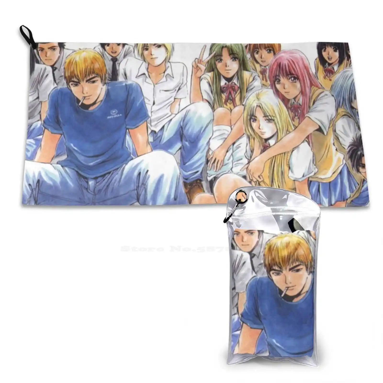 Great Teacher Onizuka 3D Print Towel Sport Soft Towel Great Teacher Onizuka Gto Anime Manga Retro Vintage 90S 80S Aesthetic