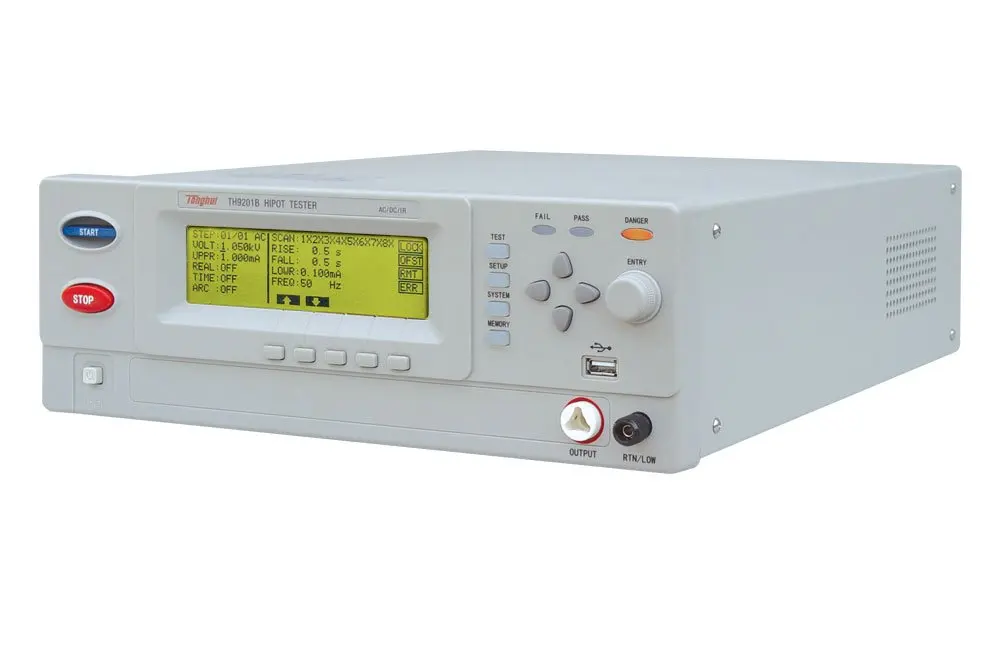 TH9201B AC/DC Withstanding Voltage Hipot Tester/Insulation Resistance Tester AC/DC5/6KV,20 mA/5 mA,0.01mA,0.1MΩ-50GΩ