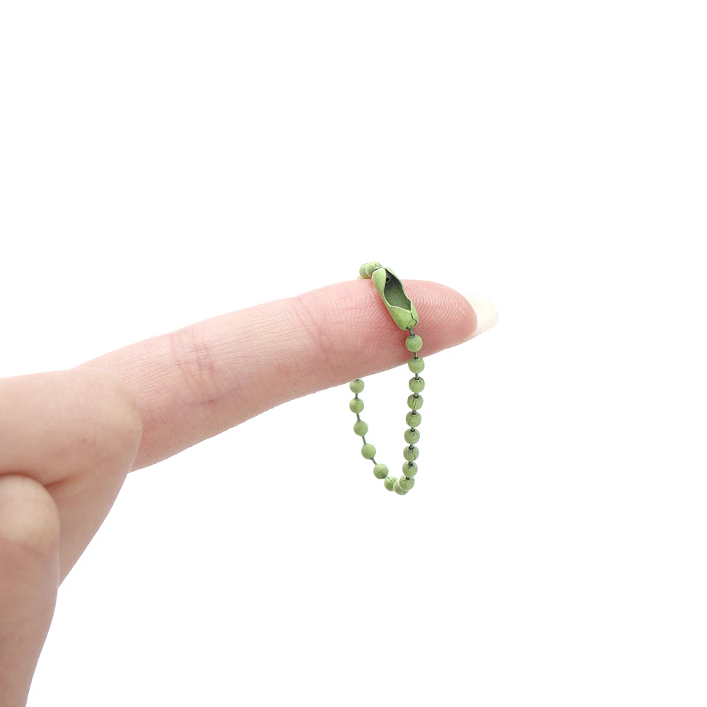 10/20pcs Colorful Ball Bead Chains Fits Key Chain Hand Tag Connector For DIY Bracelet Jewelry Making Accessorise Length 10CM