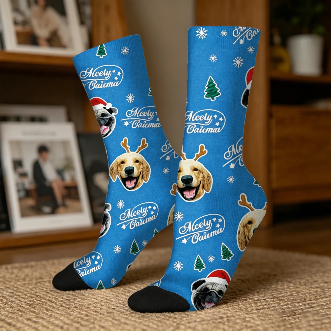 Custom Face Socks Funny Gift for Him Her Friends Custom Picture Socks Unique Gift Idea for Birthday or Christmas