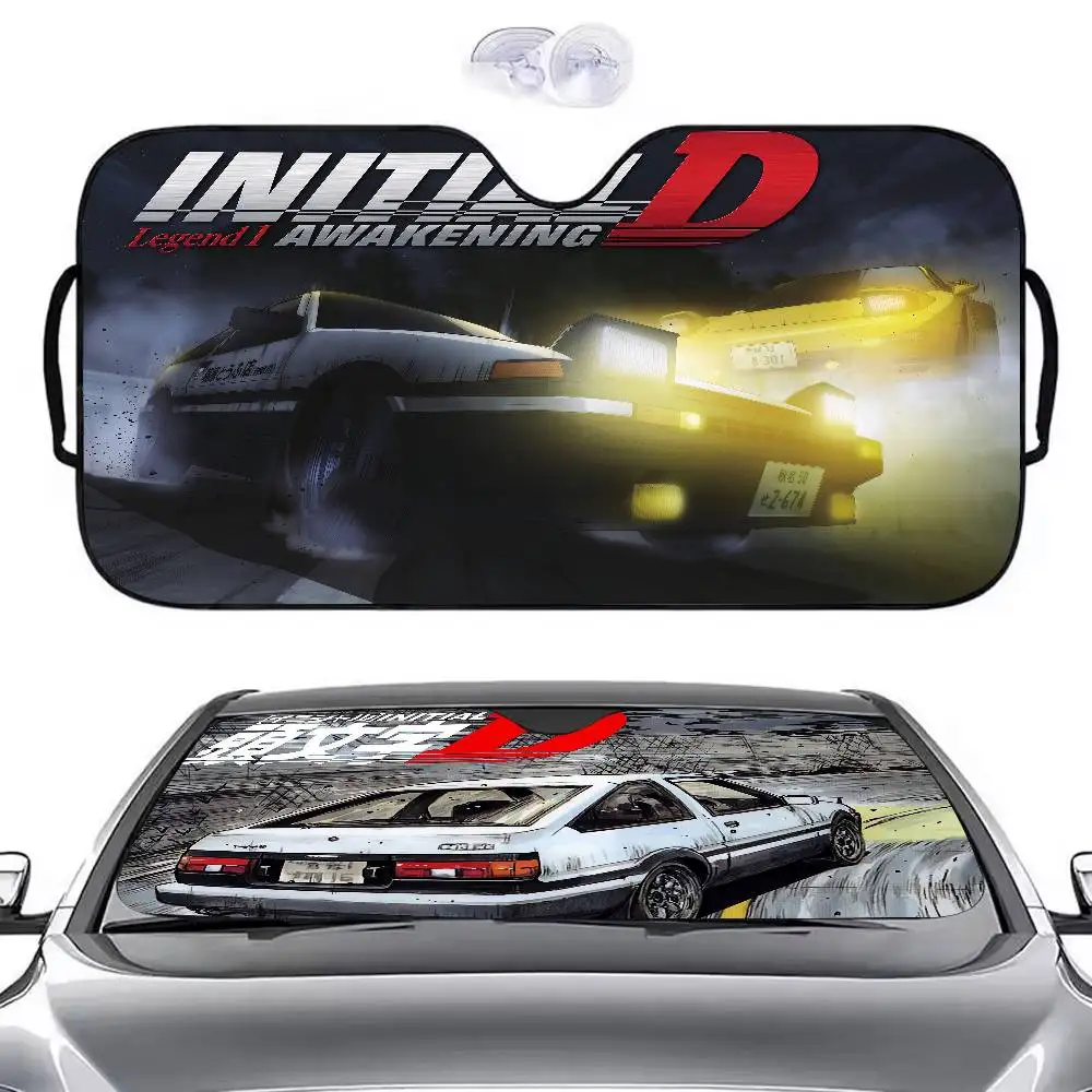 

COMIC Initial D Parasol para coche Parasol Parabrisas de coche Parasol Protección UV y enfriador interior