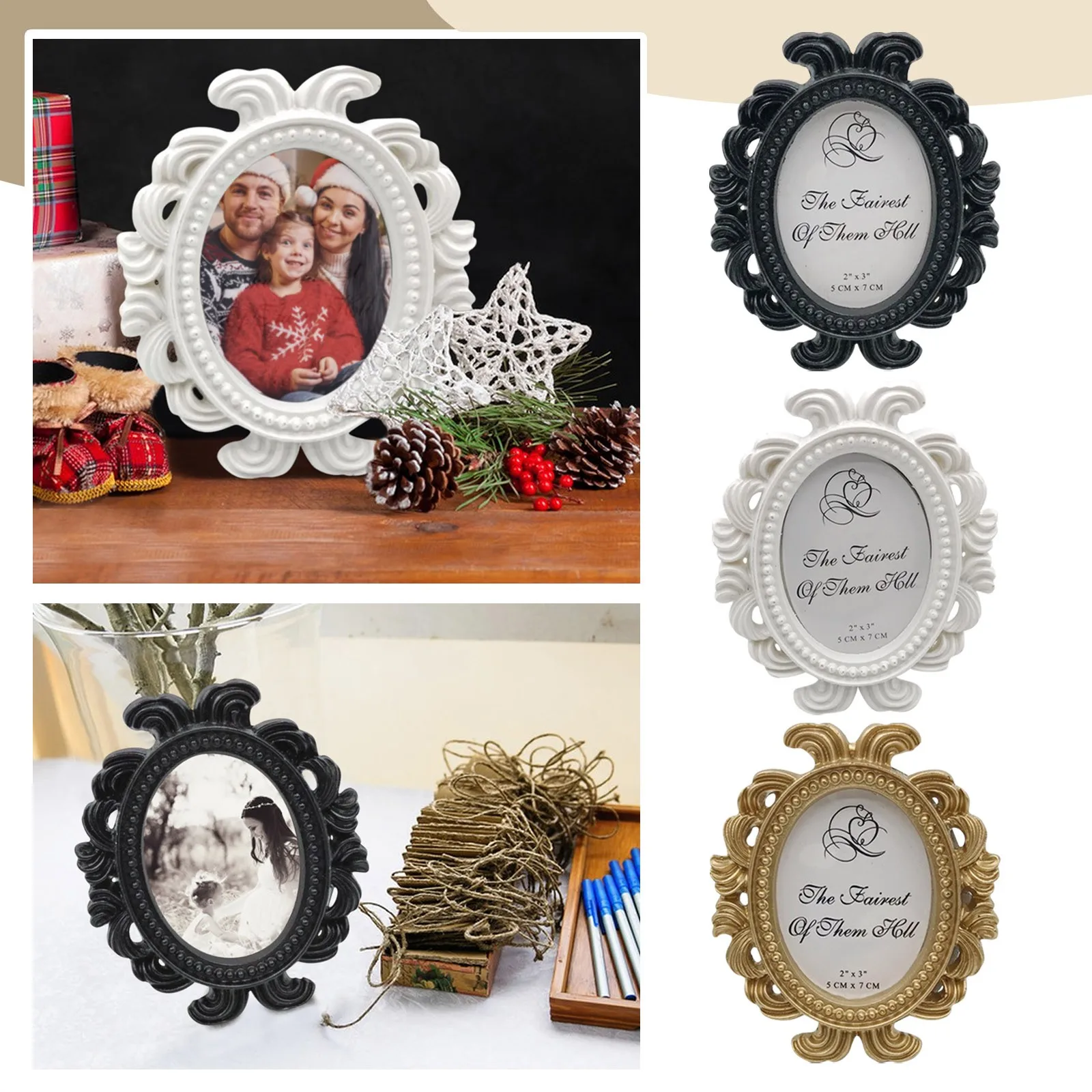 Resin Photo Frames Oval Baroque Frames Wedding Favors Favors Party DecoraçãOs Favors Between Friends Gift Giving декор для дома