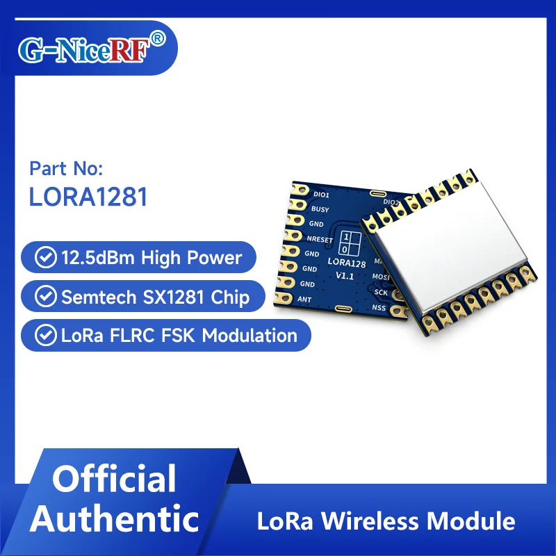 4-個の-lora1281-lora-モジュールは-sx1281-チップを使用し、10ppm-の産業グレードの水晶発振器、125dbm-の出力パワーを備えています。