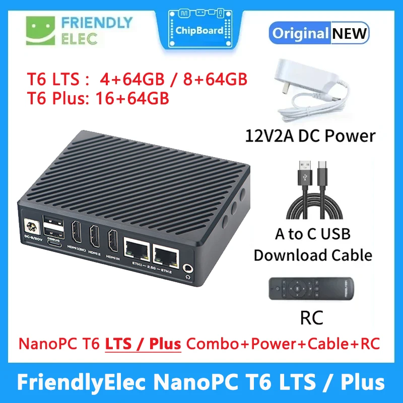 FriendlyElec NanoPC T6 LTS/Plus Board 6TOPS RK3588