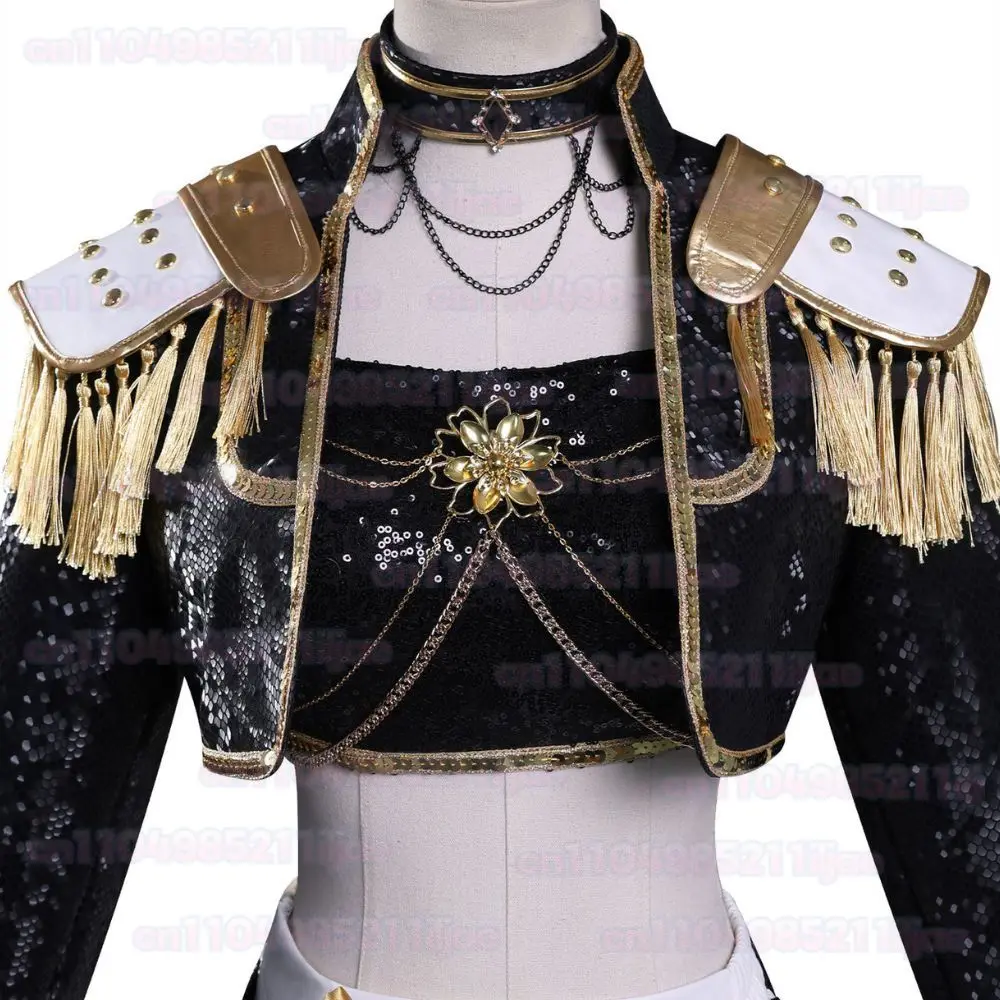 Kinder Dämonenjäger von Kpop Rumi Zoey Mira Cosplay Kostüm für Kinder Mädchen Kleidung Rollenspiel Outfits Halloween Karneval Anzug