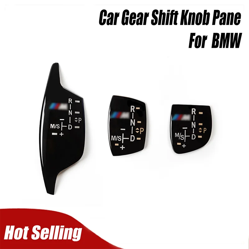 Car Gear Shift Knob Panel Cover For BMW 1 2 3 4 5 7 Series F10 F11 F01 F02 X1 X3 X4 X5 X6 F30 F32 With Logo Interior Modificatio