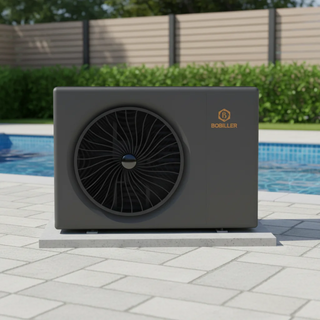 Factory Price Electric Air Source Heat Pump R32 DC Inverter Swimming Pool & Water Heater for Hotel Home Outdoor Use