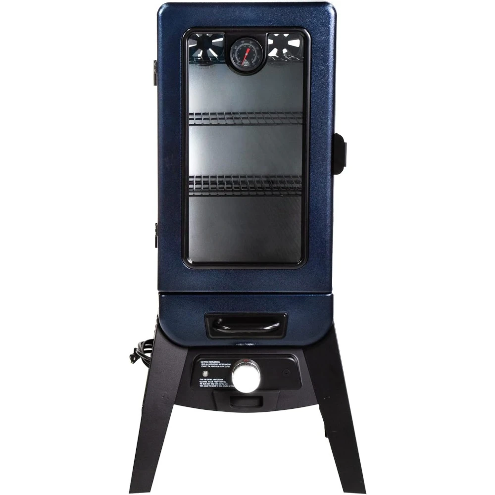 Grills PBV3A1 Electric Smoker, Blue Hammertone, 684 sq inches,