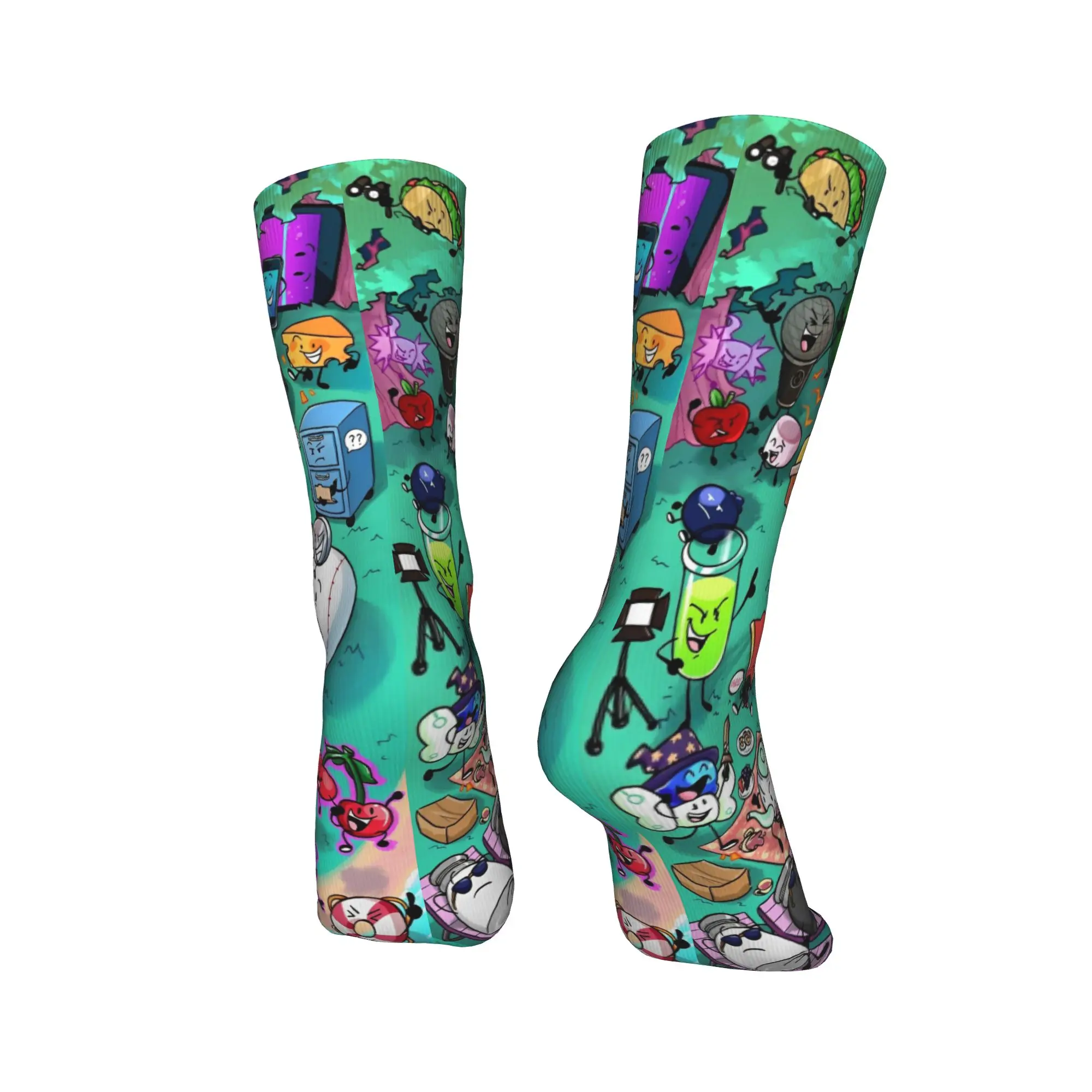 BFDI Inanimate Insanity все персонажи носки корейские чулки мужские теплые мягкие носки для скалолазания осенний узор противоскользящие носки