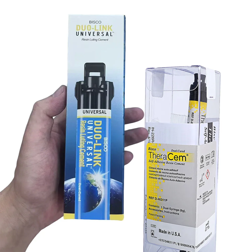BISCO DUO-LINK Resin Luting Cement Set TheraCem Self-Adhesive Dental Restorative Core-Flo DC Lite Post Core Build-Up Composite