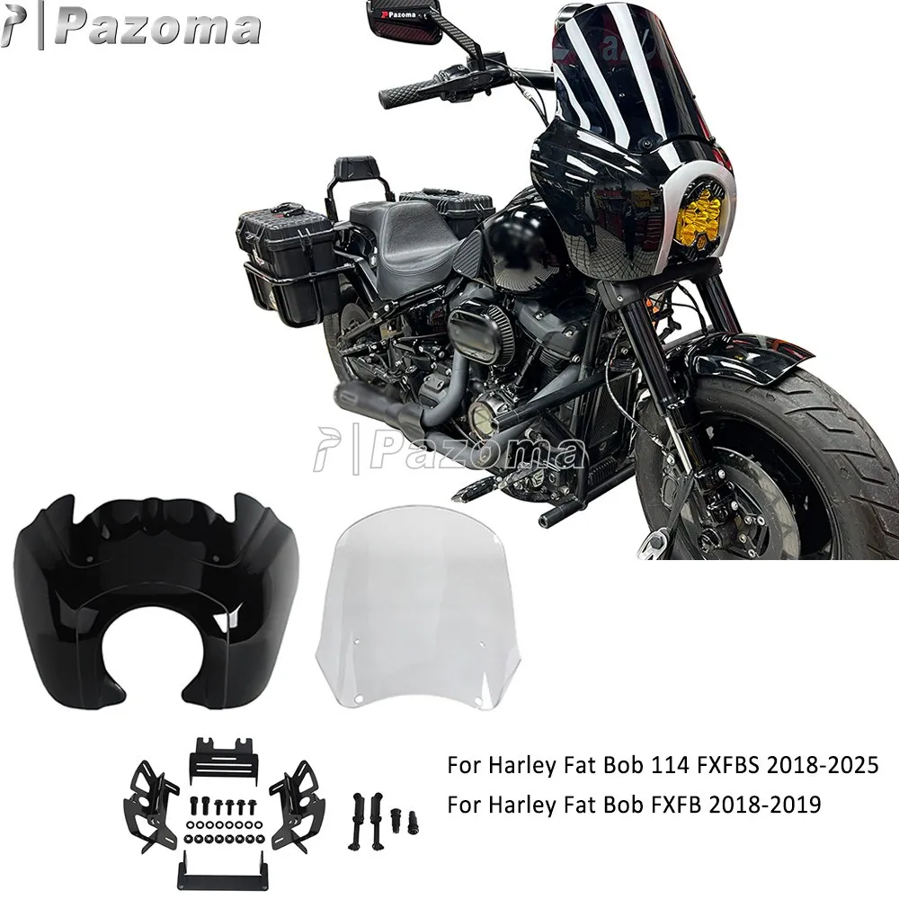 Front Headlight Fairing For Baja Designs LP6 Motorcycle Headlamp Cover Windscreen With Mounting Bracket 9" 12" 15" Wind Splitter view 3