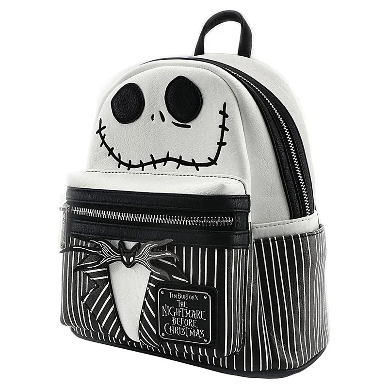 Disney-Mini mochila decorativa de Halloween para mujer, The Nightmare Before Christmas, Jack Skellington