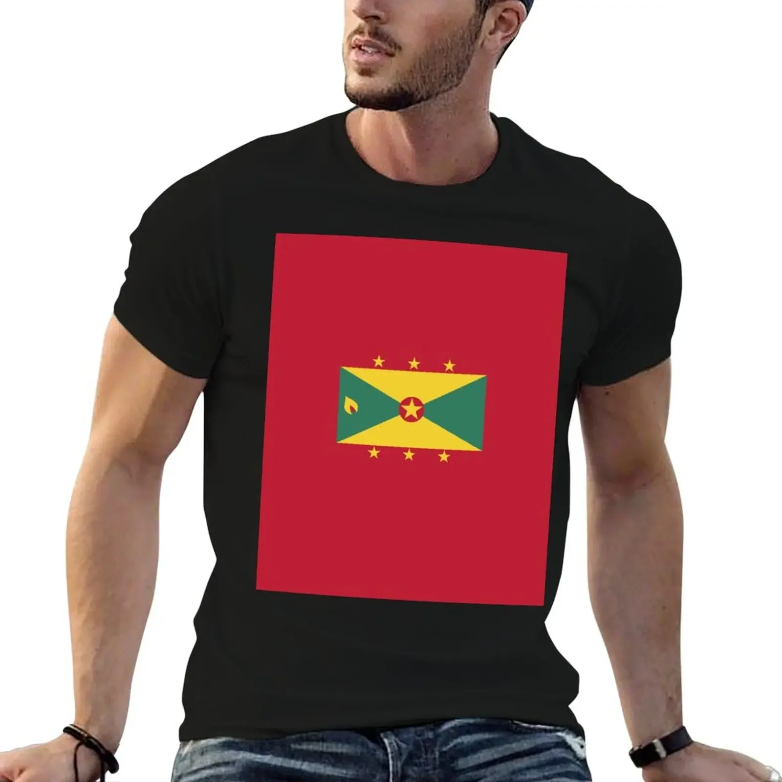 

Grenada Flag T-Shirt baggy shirts blanks new gifts and t-shirts customs plain t shirts men