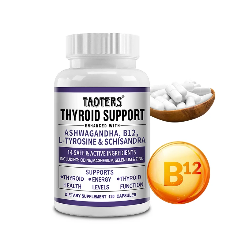 

Thyroid Support Supplement - L-Tyrosine & Ashwagandha, Promotes Memory, Cognitive, Cognitive, Thyroid Health, Energy and Focus