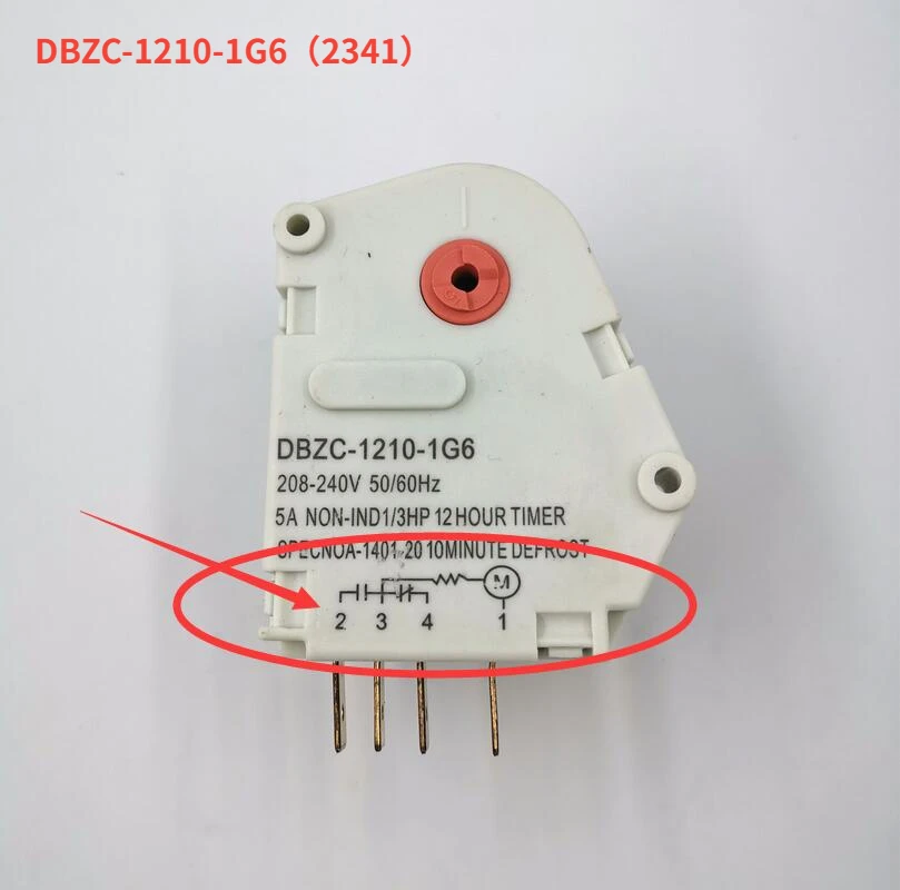 1PC new good working High-quality for refrigerator Parts DBZC-1210-1G6（2341） refrigerator defrosting timer