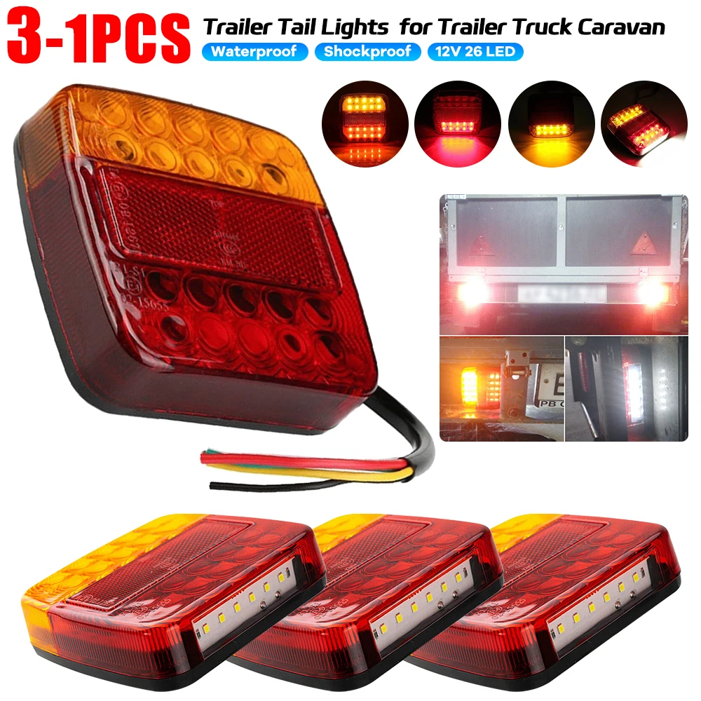 

Задние фонари для прицепа, 12 В, Стандартный Задний фонарь, водонепроницаемая табличка с номером автомобиля, стандартная подводная лампа для лодки, грузовика, прицепа, грузовика, фургона