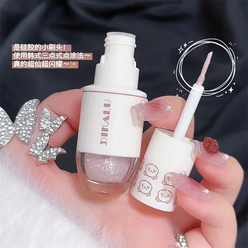 DIKALU ظلال عيون سائلة على شكل دمعة، مكياج عيون إيجيو ساليفا بيرليسسينت، مسحوق كريستال لامع للغاية #5