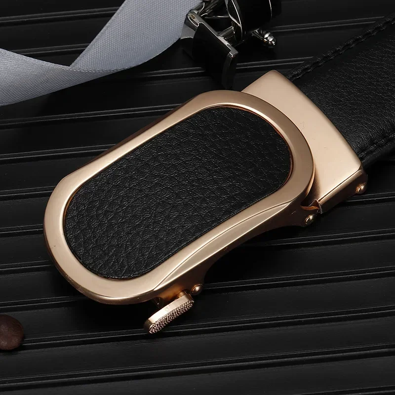 2025 Blue Belt for Men and Women Automatic Buckle Belts Fashion Casual Cinturon Female Waistband.