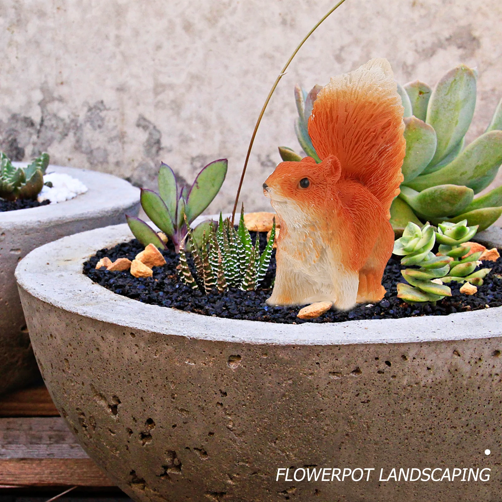 

10 шт. Очаровательные фигурки белок, экологически чистые миниатюрные украшения для бонсай, милые миниатюрные садовые изделия из смолы, прочные