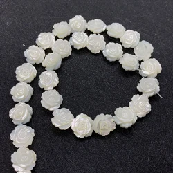 5pcs Natural Seawater Shell Loose Beads for Jewelry Making DIY Necklace Bracelet Earring Rose Flower Shape   Accessory