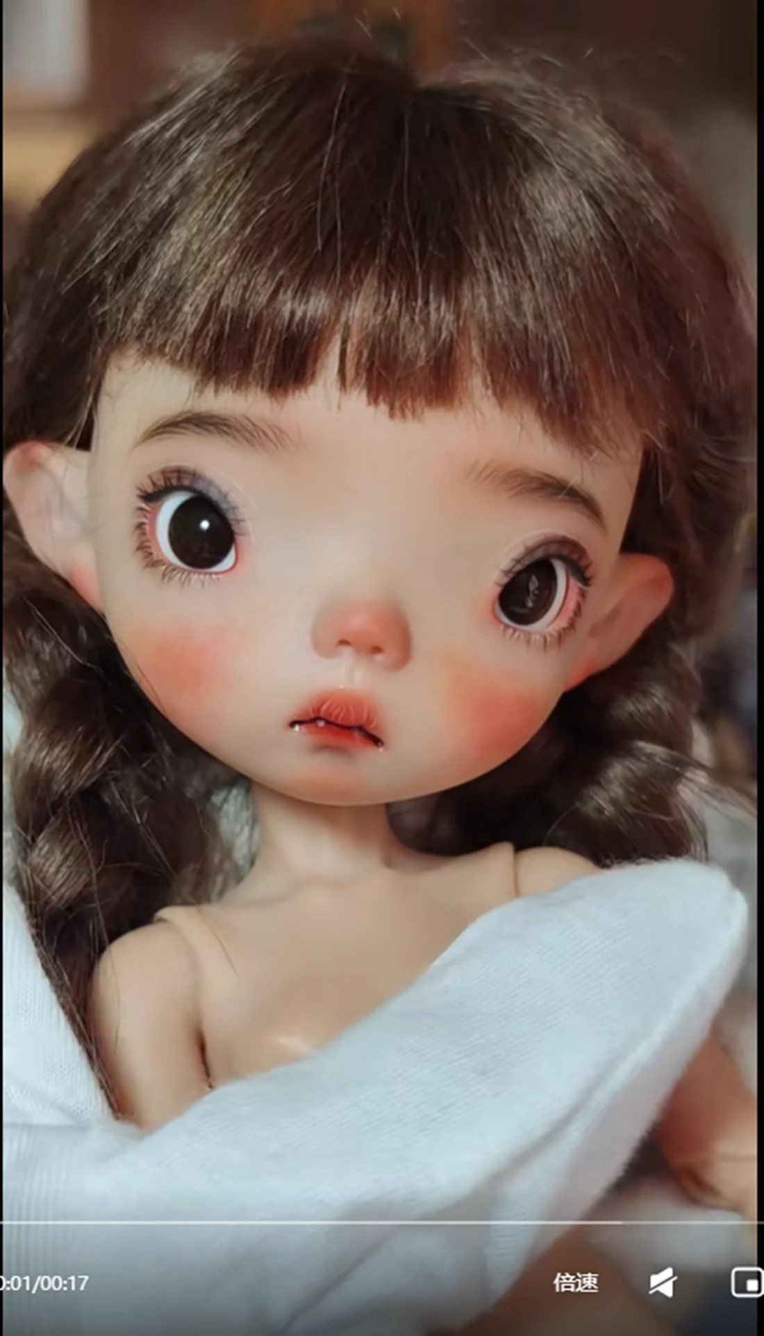 

New BJD 1/6 Rourou Jacoosun resin xinben girl blythe MDD VOLKS DIY makeup practice head for birthday free shipping