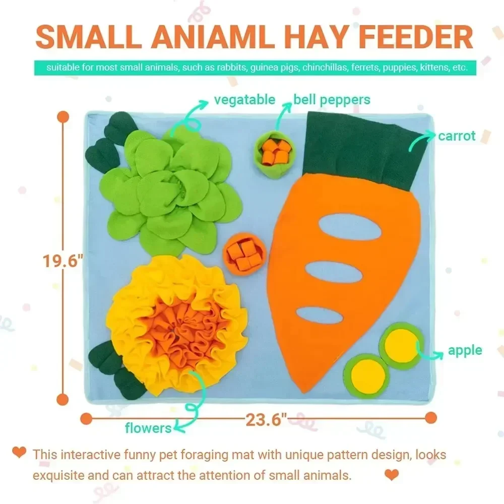 New Pet Snuffle Mat Feeding Foraging Trainingpad Bunny Blanket Toys for Dogs Rabbit Pet Puzzle Dogs Toy