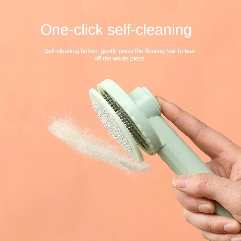 Pet Cat Brush Dog Comb Self Cleaning Slicker Brush For Cat Dog Hair Removes Tangled Pet Hair Massages Comb Cats Accessories