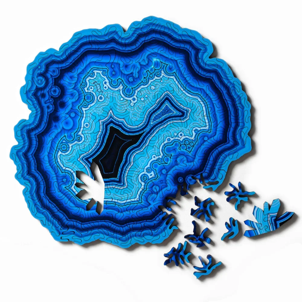 Colored Agate puzzle can be shipped one by one by local manufacturers, direct sales of puzzle toys, cross-border supply