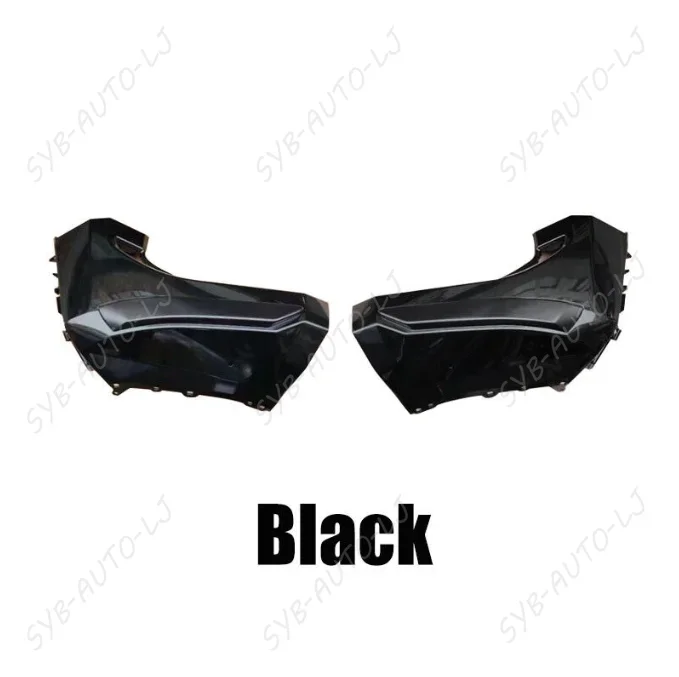 For Land Cruiser LC250 2024+ Black ABS Front bumper lower wrap corners 2PCS