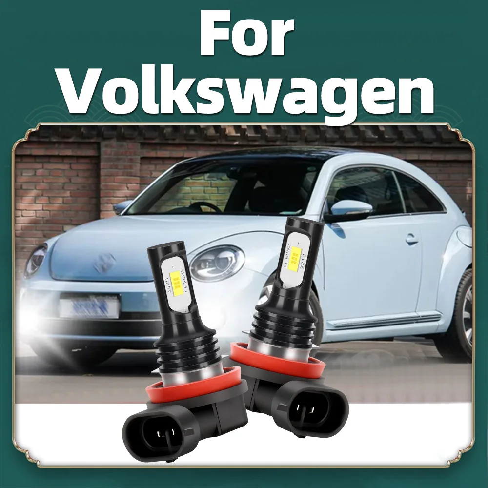 2 шт. Canbus H8 H11 светодиодные автомобильные противотуманные лампы 6000K противотуманные фары 12 В лампы для Volkswagen VW Touareg Golf 4 5 3 GTI POLO CC Passat B5 B6 B7