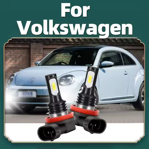 2pcs Canbus H8 H11 LED Car Fog Bulbs 6000K Fog Lights 12V Lamps For Volkswagen VW Touareg Golf 4 5 3 GTI POLO CC Passat B5 B6 B7