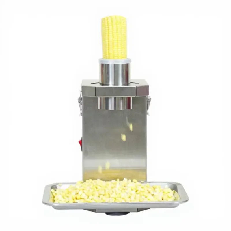 Electric Fresh Corn Peeler Thresher 7cm Feed Inlet Commerical Corn Sheller New Maize Thresher Portable Corn Threshing Machine