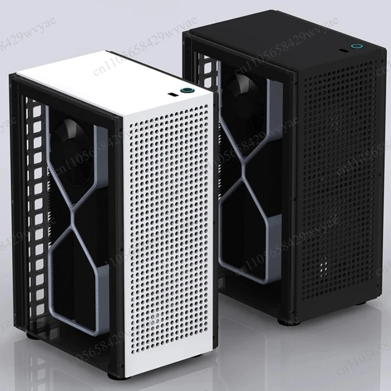 A4 SFX Mini ITX Transparent Computer Case Black Compact Small PC Chassis