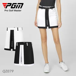 PGM Women Golf Skirt Girls Sports Fashion Slit Skirt with Anti-Smear Lining Golf Wear for Woman XS-XL QZ079