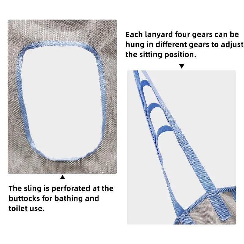 Medical Paralyzed Patient Transfer Belt Lift Slings Disabled Patient Walking Assistant Rehabilitation Mobile Wheelchair Transfer