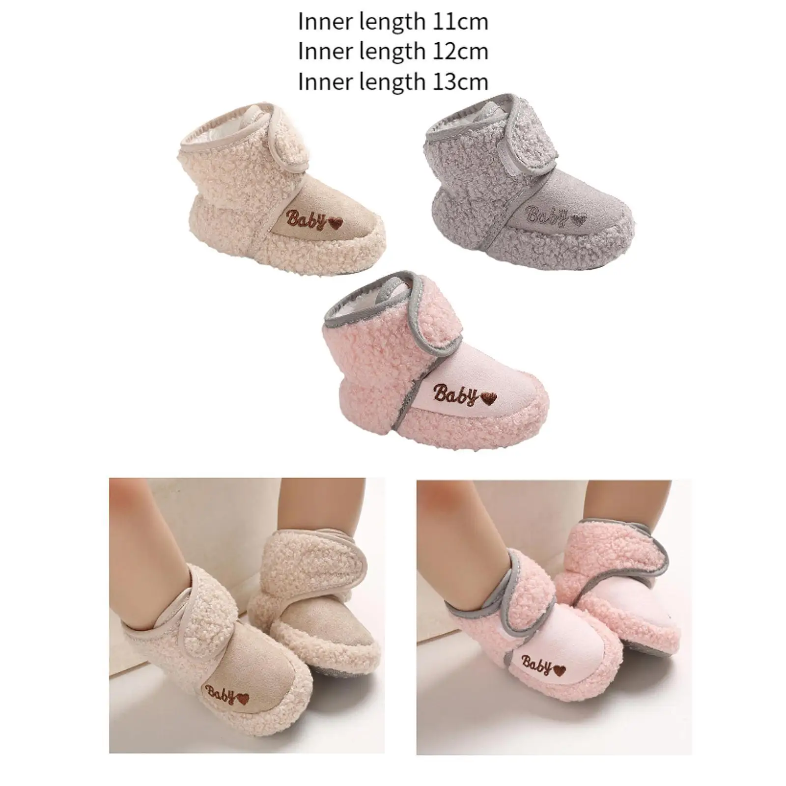 Pasgeboren Baby Slofjes Warme Zachte Zool Winter Huis Slipper Voor Baby Jongens Meisjes