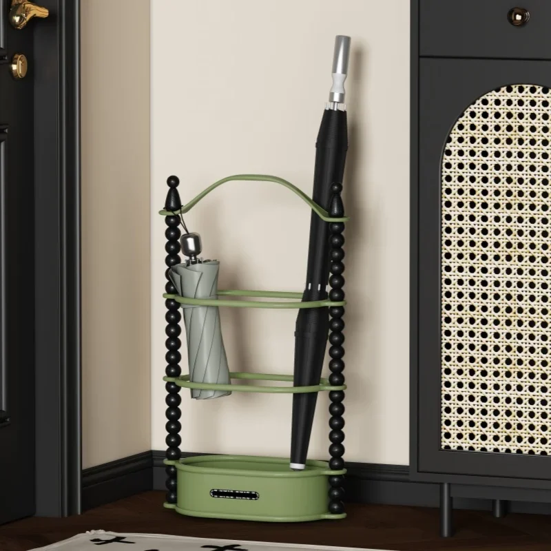 Medieval umbrella storage rack Home entrance Hotel lobby umbrella tube drain rack Creative hollow shelf