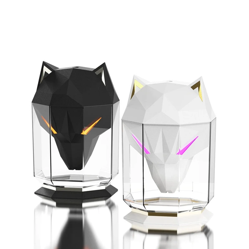 Wolf Shaped Humidifier Bedroom Cold Mist Humidifiers 650Ml Ultrasonic Atomizing Humidifier Desktop Gaming Humidifier